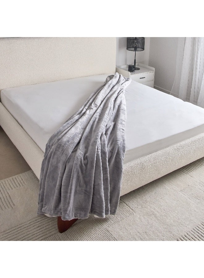 Home Box بطانية كينغ مزدوجة الطبقة من سنغسوفا الفانيلا 220 × 240 سم - Image 2