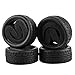 Shaluoman Soft Rubber Tires Tyre for RC 110 On Road Car Pack of 4 - Image 3