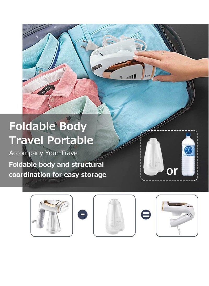Generic - Portable Handheld Steamer 1600 Watts, 40-second Fast Heat-up, Auto-Off, Large Detachable Water Tank,2 in 1 Fabric Wrinkle Remover and Clothing Iron, with Lint Brush, and Steam Nozzle - Image 1