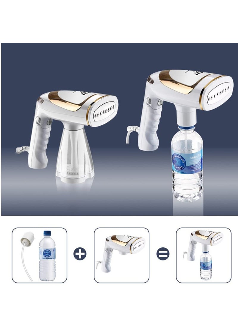 Generic - Portable Handheld Steamer 1600 Watts, 40-second Fast Heat-up, Auto-Off, Large Detachable Water Tank,2 in 1 Fabric Wrinkle Remover and Clothing Iron, with Lint Brush, and Steam Nozzle - Image 1