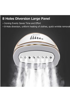 Generic Portable Handheld Steamer 1600 Watts, 40-second Fast Heat-up, Auto-Off, Large Detachable Water Tank,2 in 1 Fabric Wrinkle Remover and Clothing Iron, with Lint Brush, and Steam Nozzle  - Image 4