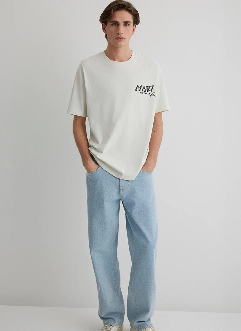 MAVI Printed Gray T-Shirt