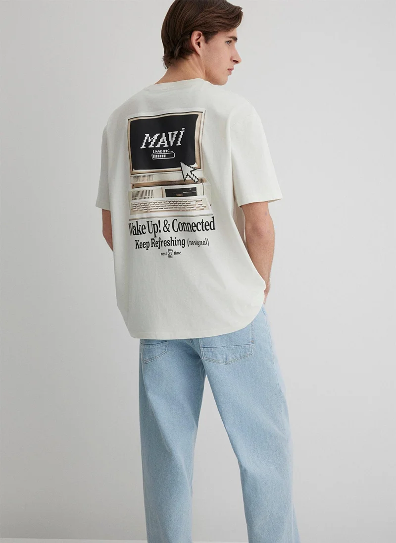 MAVI Printed Gray T-Shirt