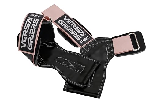 Versa Gripps® Xtreme, Made in The USA, Wrist Straps for Weightlifting Alternative, The Best Training Accessory, Blush, XS - Image 1
