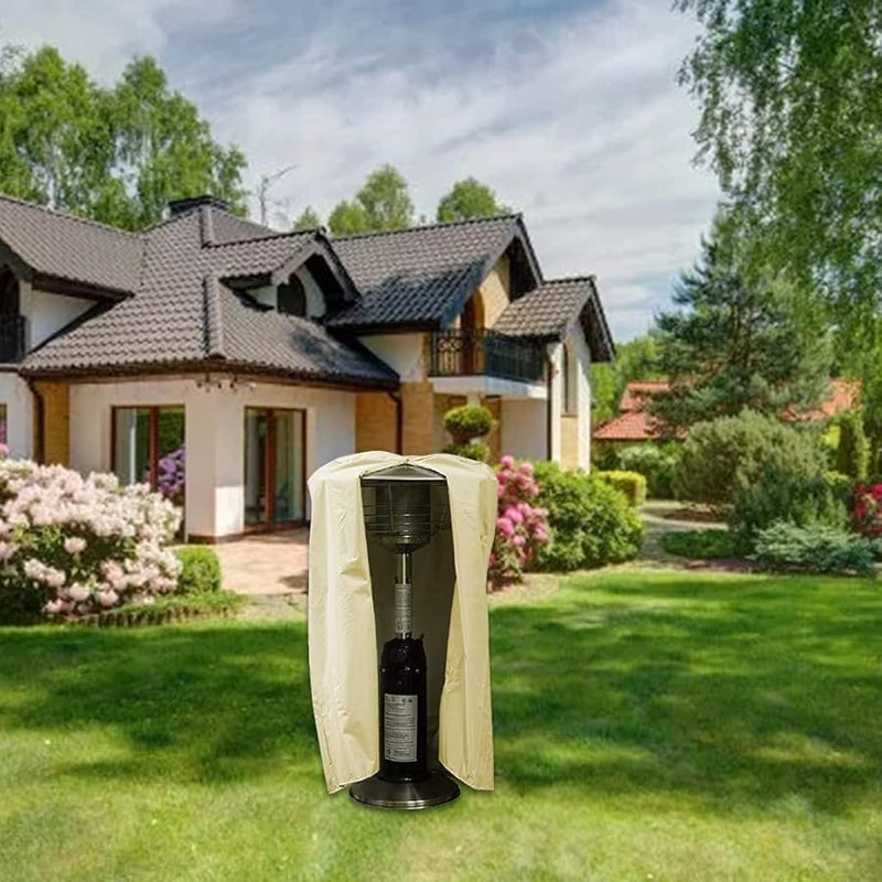 Heavy Duty Waterproof Oxford Cloth Heater Cover Grey 61x96 5cm For Most Heaters - Image 3