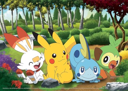 Buffalo Games ألعاب بوفالو - بوكيمون - مجموعة أطفال 4 في 1 - مجموعة بوكيمون للأطفال - لغز متقطع متعدد القطع للبالغين - لغز تحدي مثالي لليالي الألعاب - الحجم النهائي يختلف - Image 4