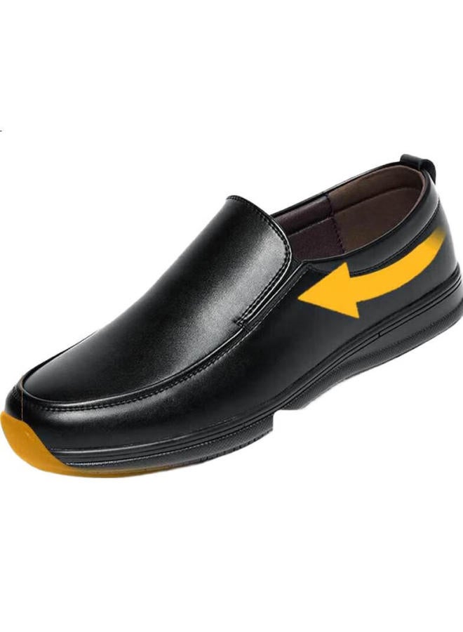 Kitchen King Chuwang Chef Shoes, Non-Slip Upgraded Slip-On Kitchen Work Shoes, Water-Resistant Casual Soft-Soled Leather Shoes For Men, 5222D, Size 44 - Image 2