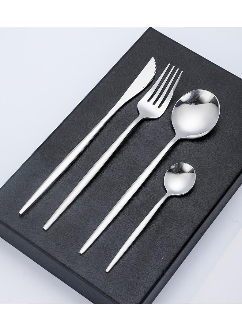 general 30-Piece Knife Fork Spoon Full Set Silver - Image 5