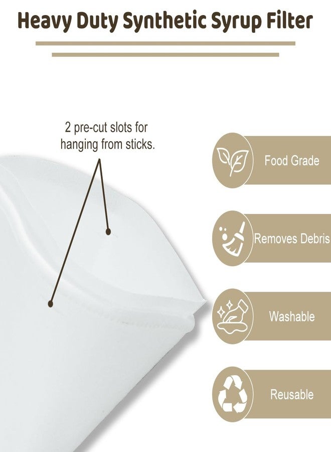 PKEAFC 11 Pieces Maple Syrup Filter Set, 1Qt Reusable Premium Food Grade Filters Cone Filter - Image 3