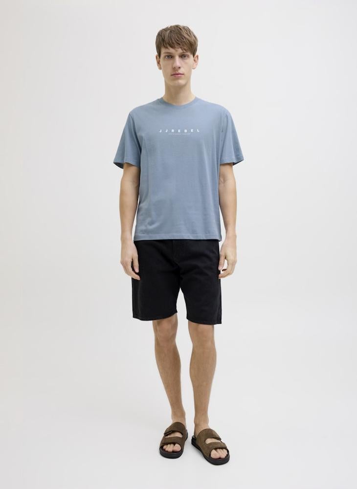 JJ Rebel Jrebrocky Logo Crew Neck T-Shirt  - Image 4