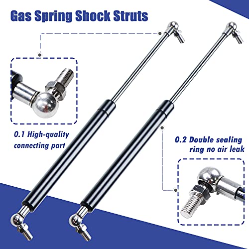 Hurotoms 15" 120Lbs/533N Lift Support Gas Spring Struts Shocks Lid Stay for RV Bed Window Tool Box Trap Door Tonneau Cover Floor Hatch or Heavy Duty Equipment - Image 3