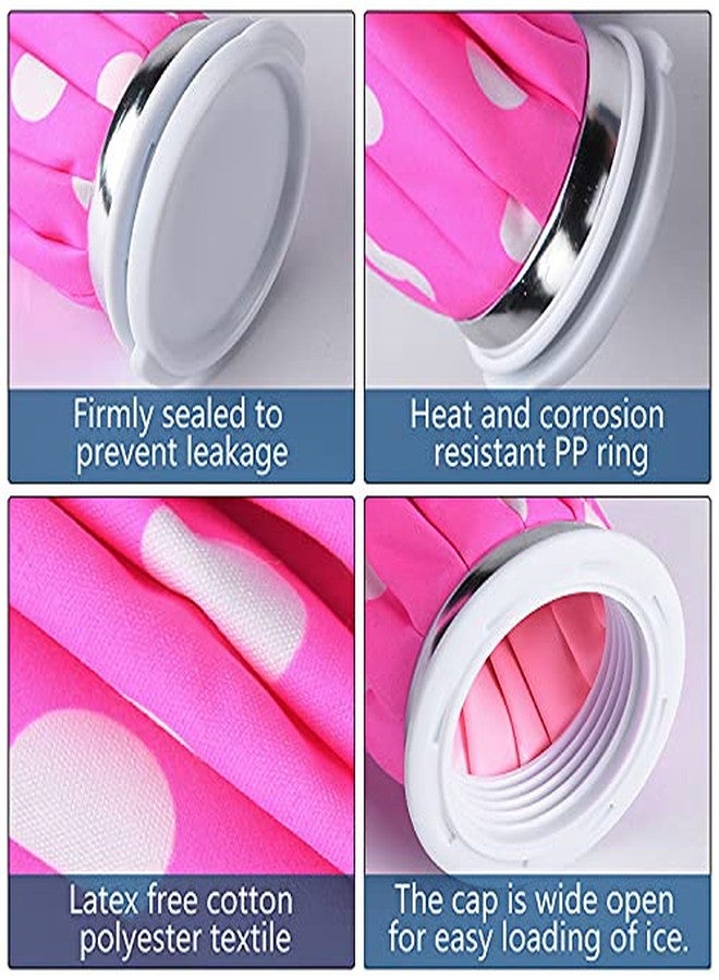 MOBDESK Ice Cold Pack Reusable Ice Bag Hot Water Bag for Injuries, Hot & Cold Therapy and Pain Relief (Pink) - Image 3