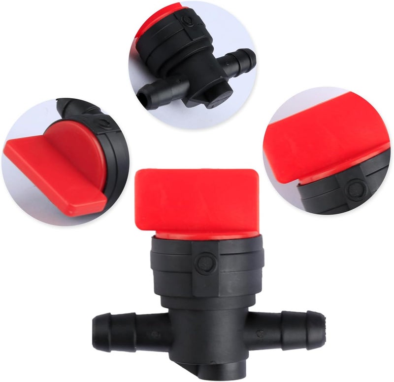 Rumyve 2set 1/4" Fuel Shut Off Valve,Motorcycle Petcock Fuel Tank Tap Valve,Straight Gas Cut Off Valves,for Garden Brush Cutter Lawnmower Accessory - Image 3
