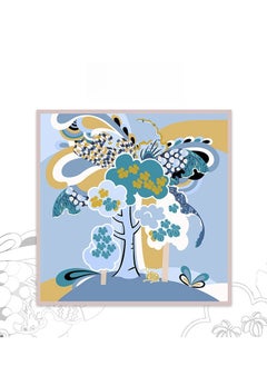 Generic Women's Contrasting Mulberry Silk And Silk Twill Scarf  - Image 1