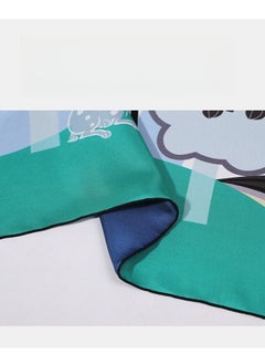 Generic Women's Contrasting Mulberry Silk And Silk Twill Scarf  - Image 2