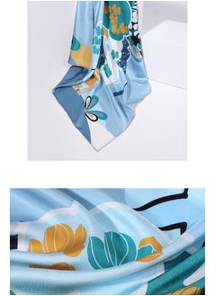 Generic Women's Contrasting Mulberry Silk And Silk Twill Scarf  - Image 5