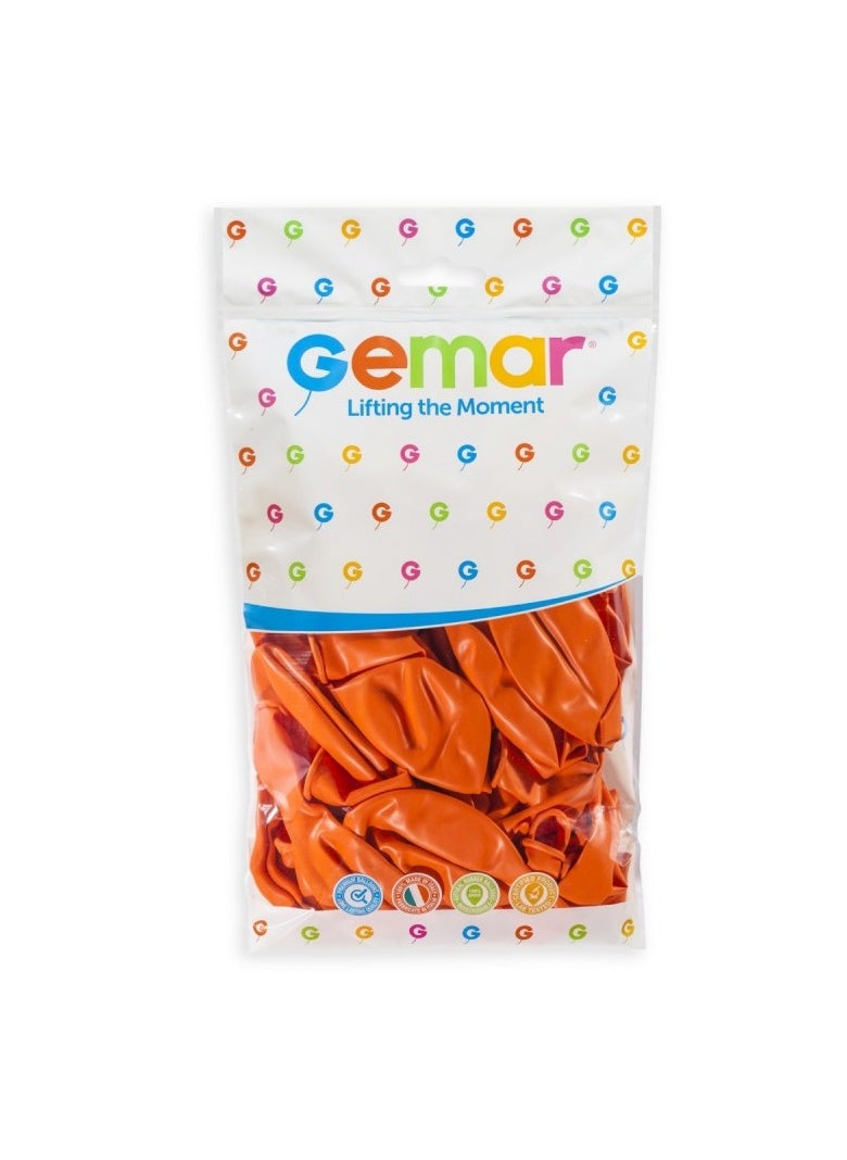 Gemar - 19" Standard Orange Latex Balloon 10Ct - Image 1