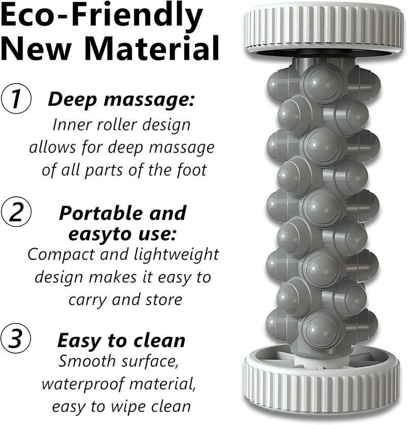 Jaasuee Manual Foot Roller Massager for Plantar Fasciitis Deep Tissue Massage for Circulation and Pain Relief Reflexology Tool for Arch and Heel Recovery - Image 5