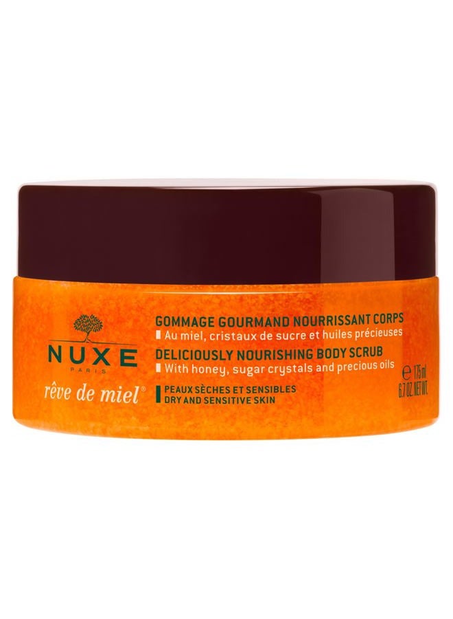 NUXE Rêve de Miel Nourishing Skin Exfoliator Body Scrub with Shea Butter & Honey, 6.7 fl oz - Image 1