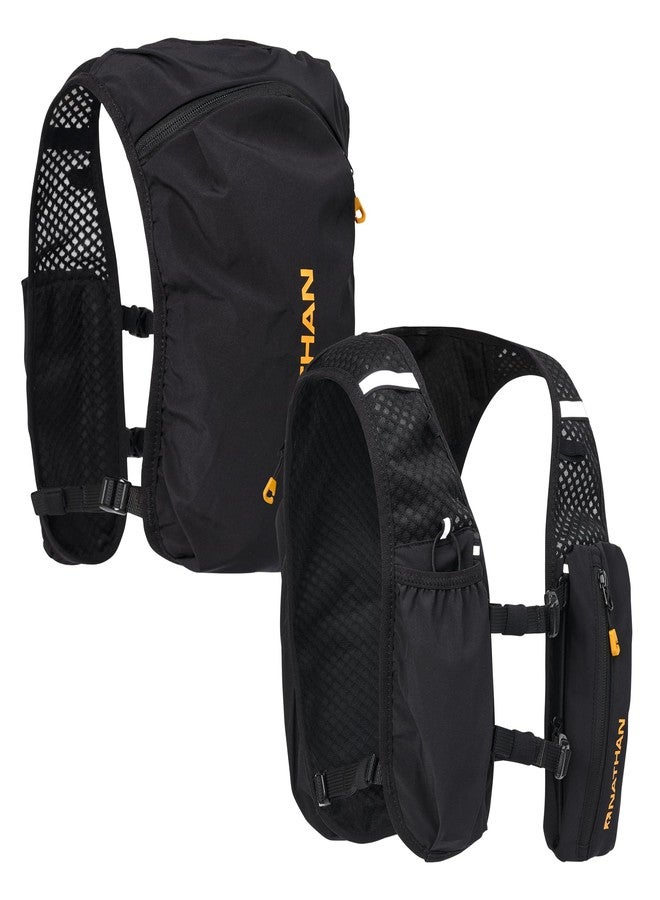 Nathan Running Hydration Vest - Lightweight Running Vest for Men & Women - Adjustable Backpack for Marathons - Reflective Hydration Backpack - OSFM - Black - Image 1