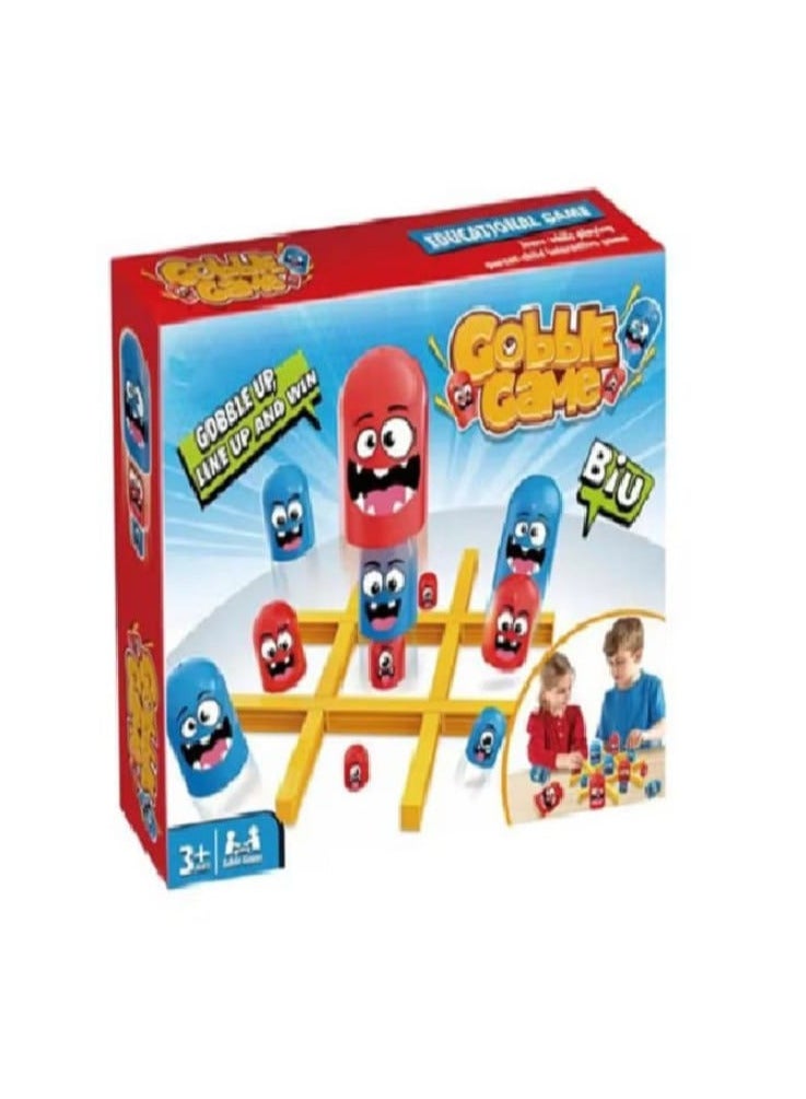 ألعاب اكس او للاعبين، لعبة الكبير يأكل الصغير باللون الأزرق والأحمر، لعبة لوحية جوبلت جوبلرز، مجموعة ألعاب أسرة تقليدية للعب الجماعي