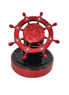 ROYAL - Bushineco Car Air Freshener Floral and Fruity Fragrance, Light Dance Aromatherapy Solar Energy Aromatherapy Ornaments, (XD-8) (Chinese Red - Charm)