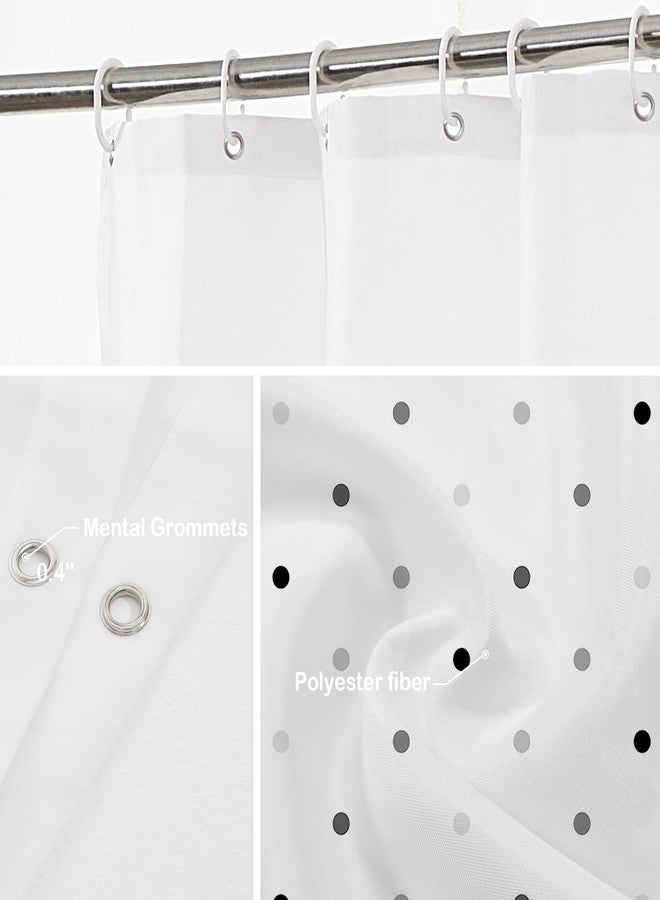 Batmerry Gray Baby Cute Retro Shower Curtain,Grey Gray Abstract Polka Dot Circle Modern Art Shower Curtain,Waterproof Fabric Shower Curtains for Bathroom with 72x72 inches. - Image 5