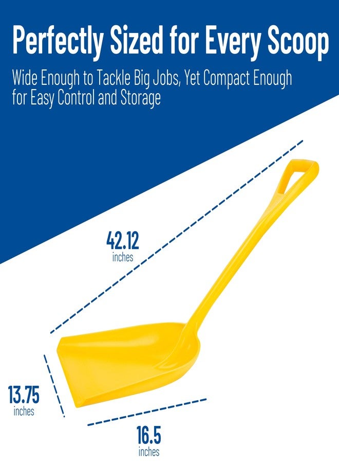 سبارتا مجرفة صحية بلاستيكية من سبارتا 41077EC04، مجرفة بلاستيكية آمنة للاستخدام مع الطعام للمطابخ التجارية، 14 بوصة، أصفر - Image 5