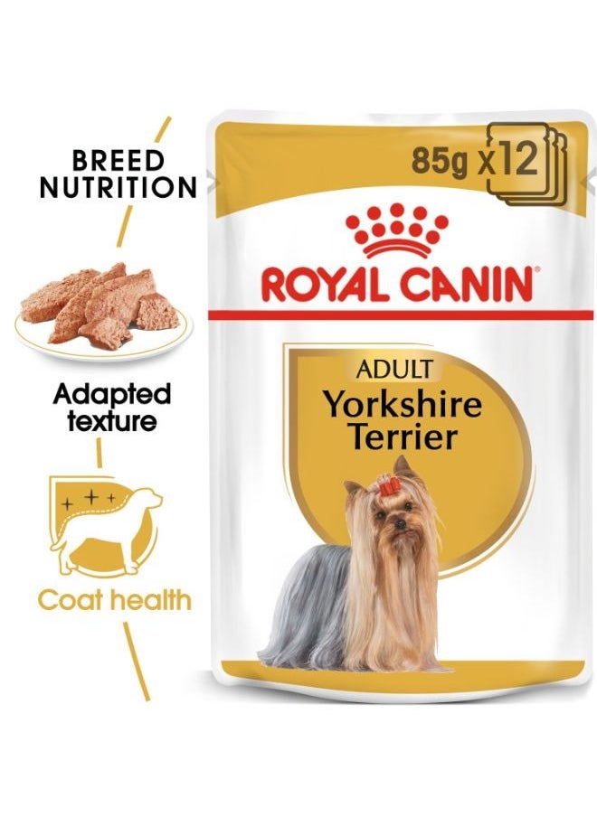 ROYAL CANIN Breed Health Nutrition Yorkshire Adult Wet Food Pouches  - Image 1