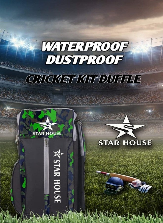 Star House Unique Style Cricket kit Bag Smooth Zipper with Heavy Padded Kit Bag (Model X-1) (Green) - Image 3