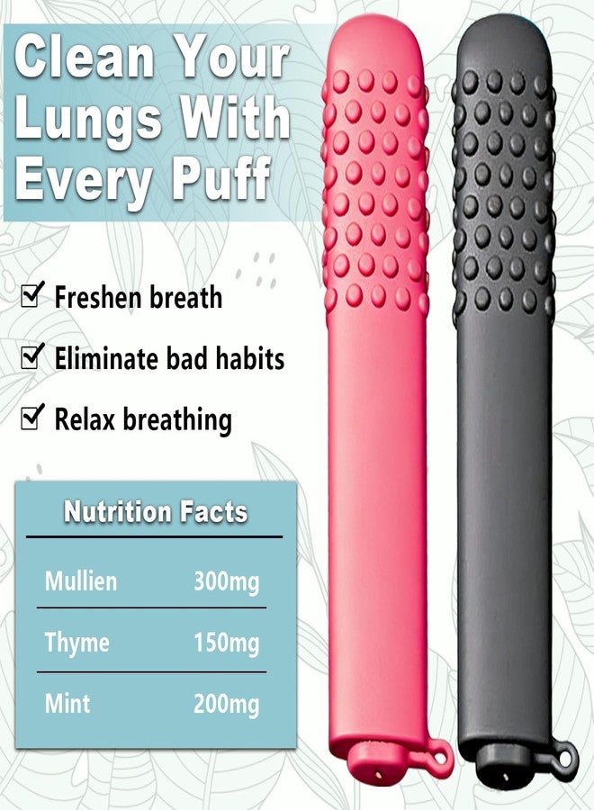 Charunee 4 PCS Chewable Breather, Chew Sticks for Quitting Smoking,Portable Chewable Breather Sticks,for Flavored Air,Habit Replacement (Minty+Bubble Gum) - Image 2