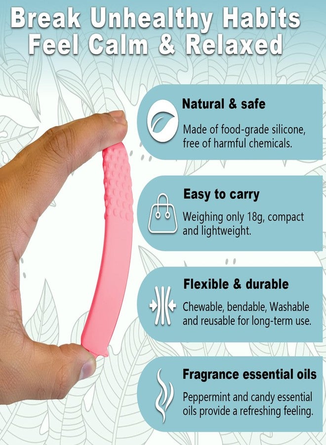 Charunee 4 PCS Chewable Breather, Chew Sticks for Quitting Smoking,Portable Chewable Breather Sticks,for Flavored Air,Habit Replacement (Minty+Bubble Gum) - Image 3