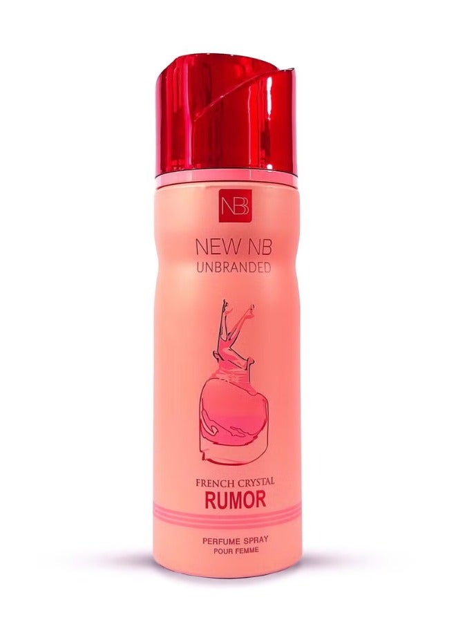NEW NB Unbranded French Crystal Rumor Pour Femme Deodorant Spray for Women - 200ml | Refreshing and Long-Lasting Scent - Image 1