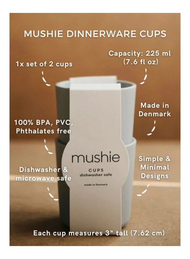 mushie Pack Of 2 Dinnerware Cup - Ivory