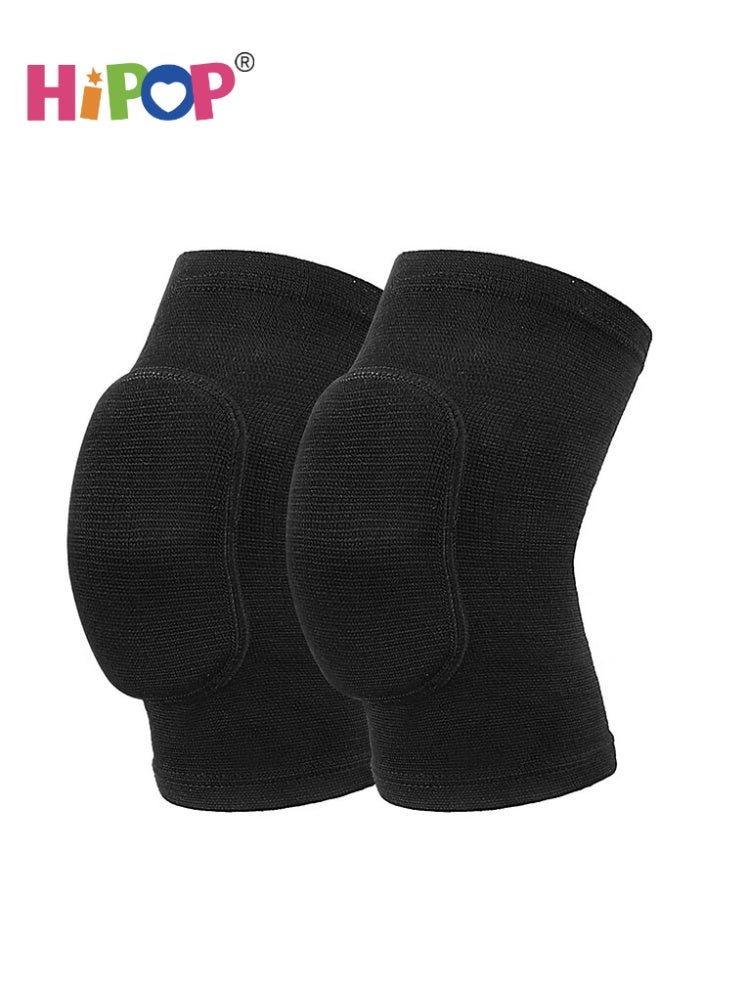 HIPOP 2 PCS Sports Knee Pads, Protective Knee Pads for Women & Men, Thick Non-Slip Knee Pads for Dance, Volleyball, Yoga, Football, Basketball, Running (L) - Image 1