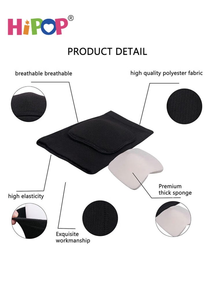 HIPOP 2 PCS Sports Knee Pads, Protective Knee Pads for Women & Men, Thick Non-Slip Knee Pads for Dance, Volleyball, Yoga, Football, Basketball, Running (L) - Image 4