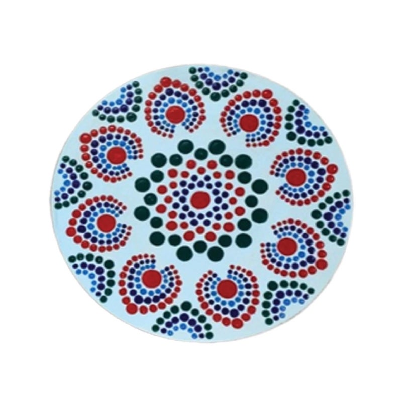 Penkraft Dot Mandala on Engraved Round MDF Board Hobbyist Level DIY Kit Free Video Tutorial - Image 5