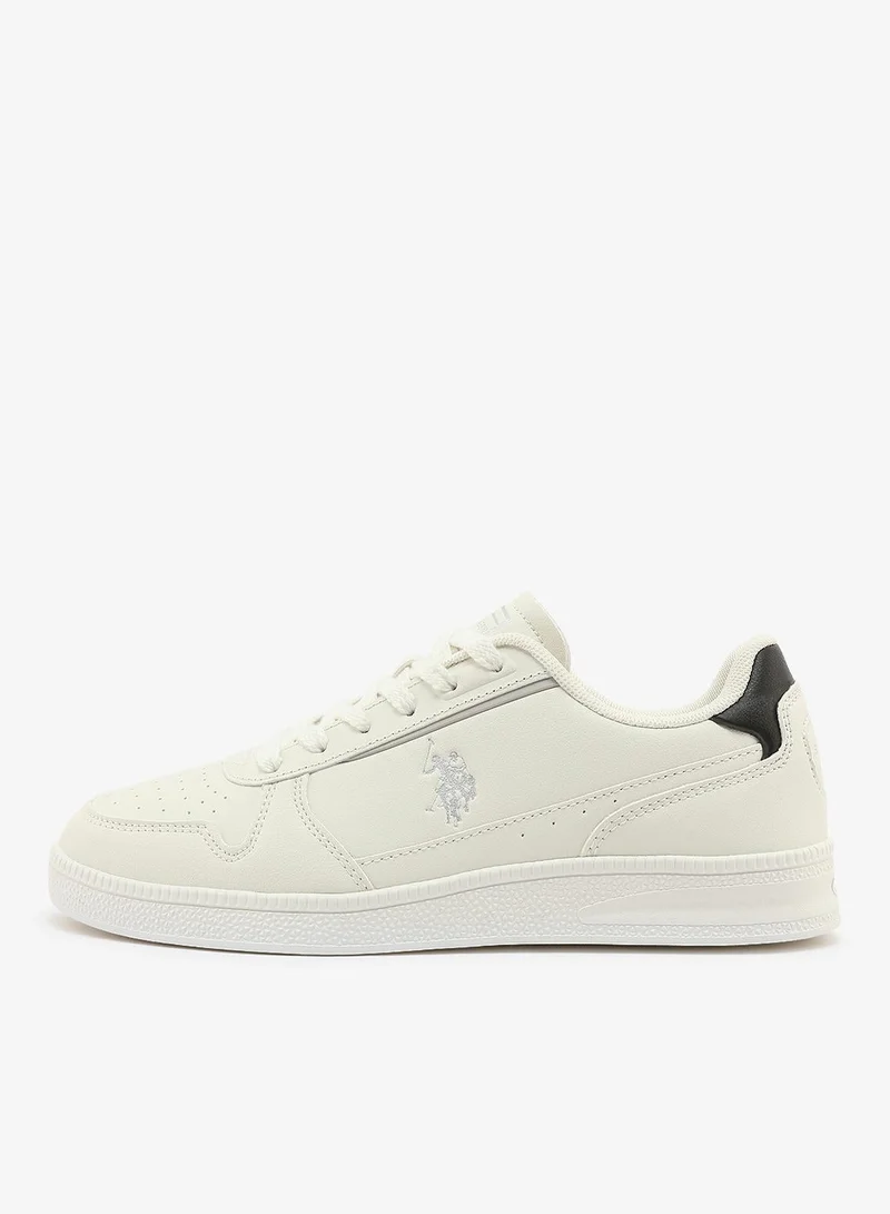 U.S. Polo Assn. white Women's White and White Sneakers - Bold Rugged Style with Durable Sole for Outdoor Wear for Women | Best Price UAE