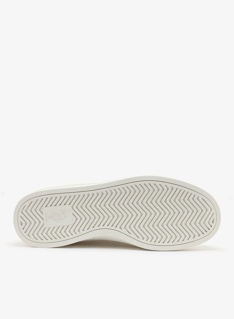U.S. Polo Assn. white Women's White and White Sneakers - Bold Rugged Style with Durable Sole for Outdoor Wear for Women | Best Price UAE