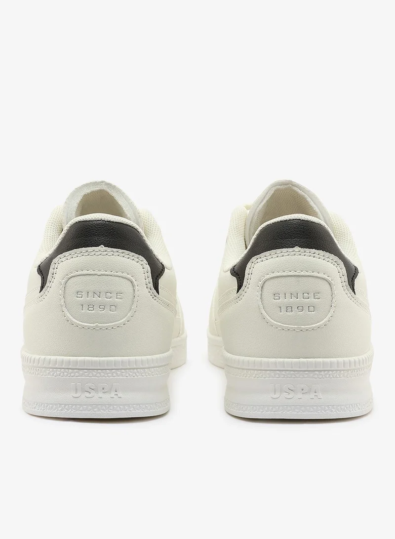 U.S. Polo Assn. white Women's White and White Sneakers - Bold Rugged Style with Durable Sole for Outdoor Wear for Women | Best Price UAE