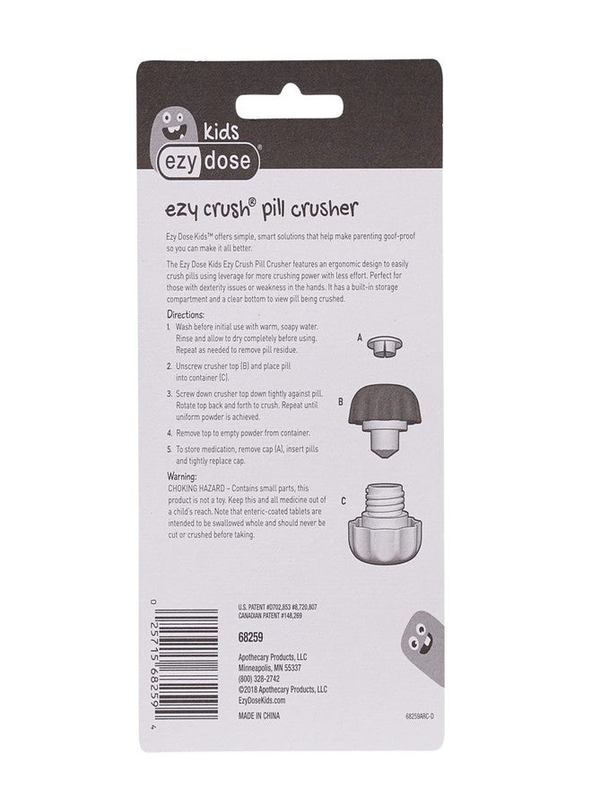 EZY DOSE Crush Pill, Vitamins, Tablets Crusher and Grinder, Effortlessly Crushes Medications into Fine Powder, Features Storage Compartment, Durable, Easy-to-Use Design, Purple, Small, BPA Free - Image 4