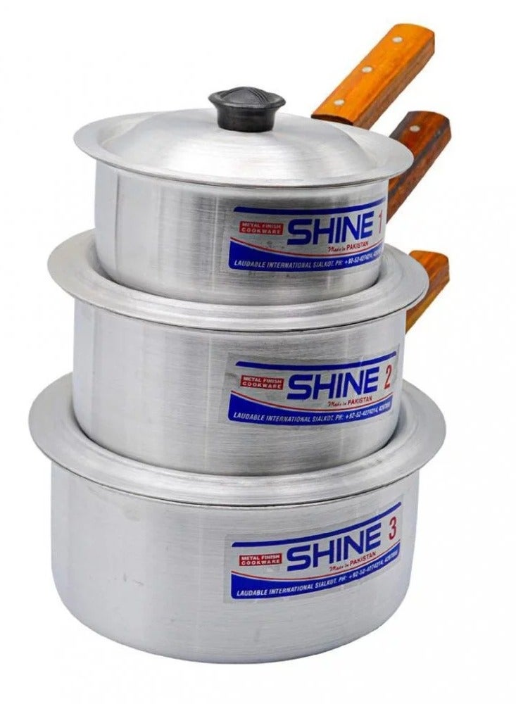 Shine 6-Piece Deep Cooker Set with Lid 17-10121 - Image 3