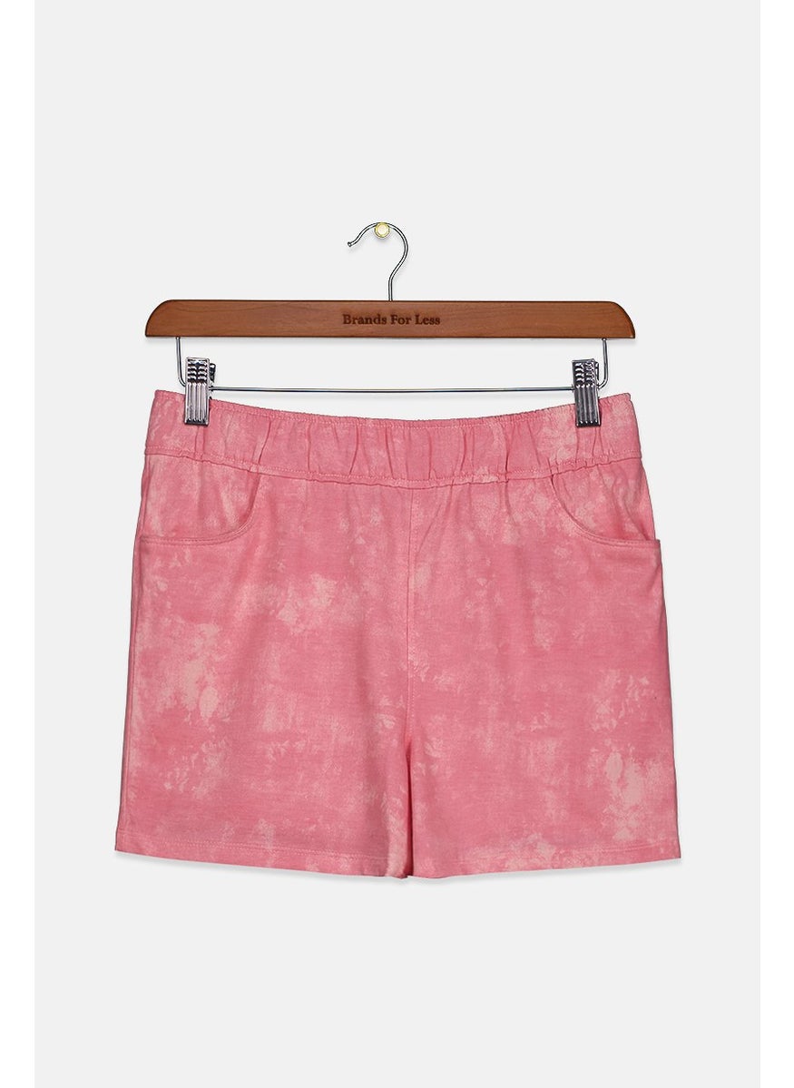 Kids Girl Tie Dye Side Pocket Shorts, Pink/Beige - pzsku/ZEA71F0BCBB4EEF7DC36DZ/45/_/1724350114/4ef0580c-41f5-42a7-9679-67ffc08b8939