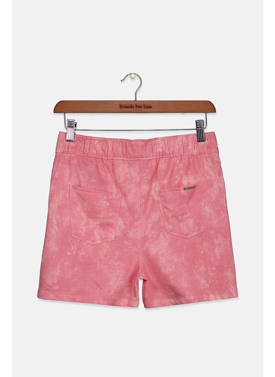 Kids Girl Tie Dye Side Pocket Shorts, Pink/Beige - pzsku/ZEA71F0BCBB4EEF7DC36DZ/45/_/1724350117/93497387-6bd2-42ab-b468-dfd91bcaba9d