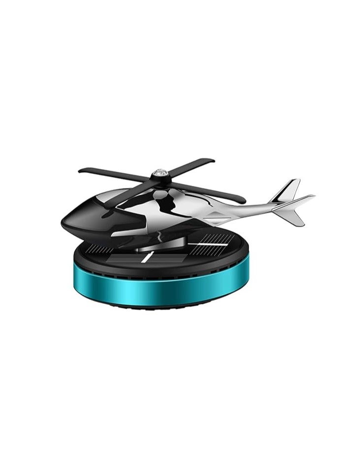 Generic Solar-Powered Helicopter Car Air Freshener – Rotating Aromatherapy Diffuser, Aviation-Grade Aluminum Alloy, Interior Decor for Car & Home  - Image 1