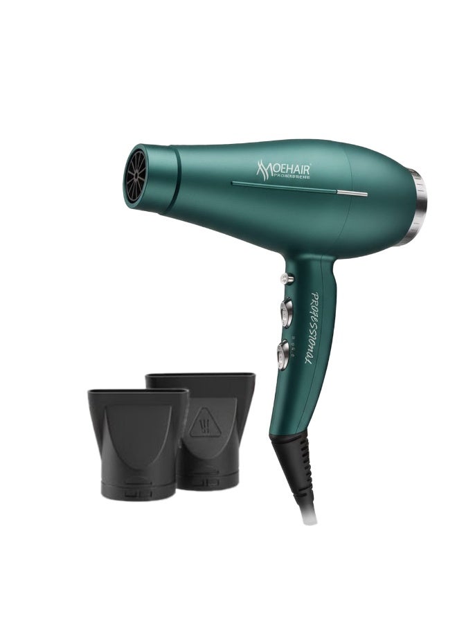 MoeHair Professional Hair Dryer 8000W with Ionic & Keratin Protection, MO-7079 Hot & Cold Air, Fast Drying and Frizz Control Blow Dryer for All Hair Types , Lightweight Design for Home & Salon Use - Image 1