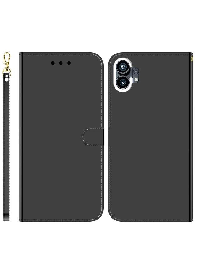 اس-توب جراب هاتف Case For Nothing Phone 1 المصنوع من الجلد القابل للطي بسطح مرآة مقلد - Image 1
