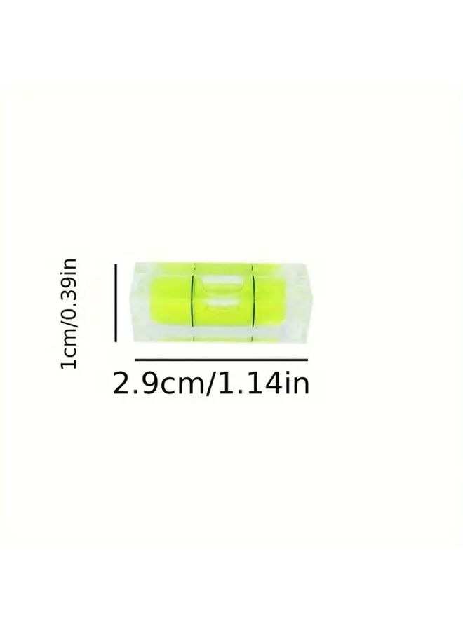 12 Pack Self Adhesive Mini Bubble Levelers 10x10x29mm For Picture Frames Shelves DIY - Image 3