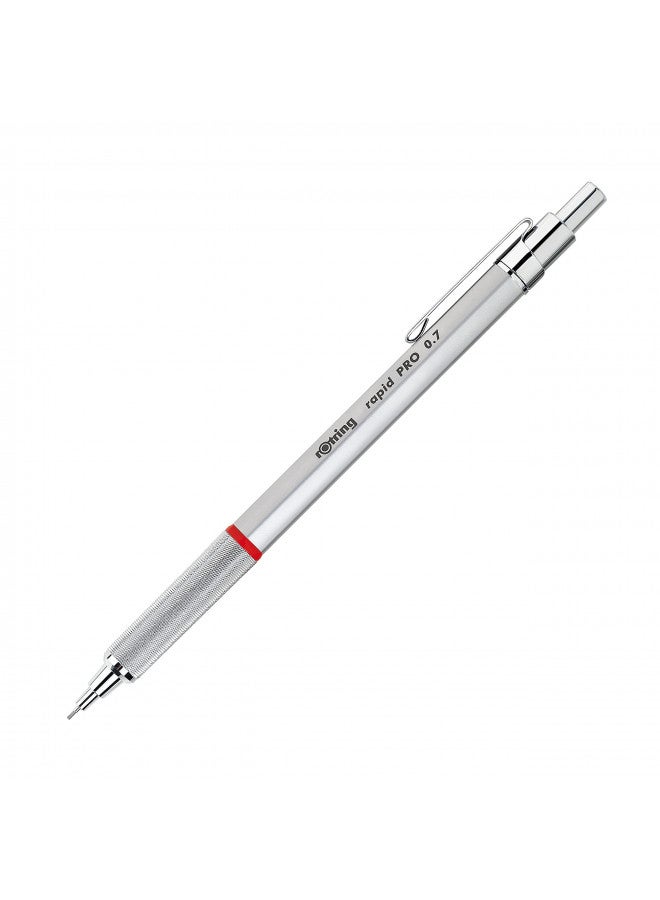 Rotring Rotring Rapid Pro Mechanical Pencil, 0.7 mm, Silver 