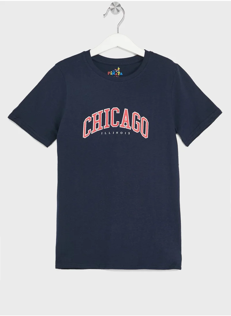 بنياتا Boys Pack Of 2 Printed T-Shirt Set